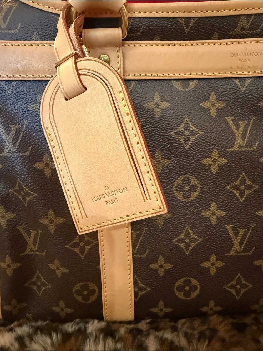 Louis Vuitton Monogram Canvas Tote with Vachetta Trim